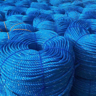 High Tenacity  4 Strands Marine Fishing Packing Blue Green Black Twisted Rope PE PP