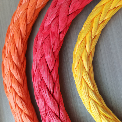 High Strength 10mm 12 Strand Uhmwpe Fiber Braid Line Marine Sail Rope Yacht