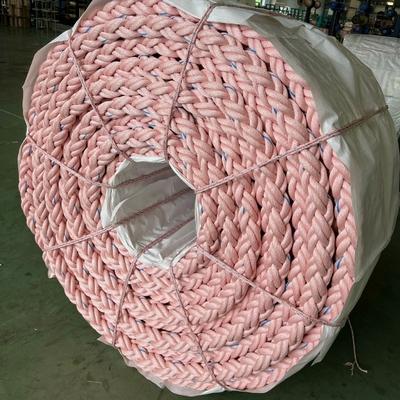 High Strength PP Danline 20mm Double Twisted 8 Strands Polypropylene Rope 8S For Fishing Mooring Marine