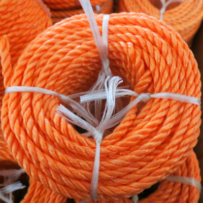 4 Strands Twisted Pp Rope 100m 200m Customized Length Polypropylene Mooring Rope