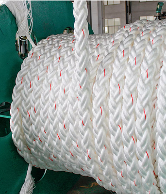 High Strength 8/12 Strand Braided Hawser Polypropylene PP Mono Monofilament Nylon Marine Towing Rope for Mooring