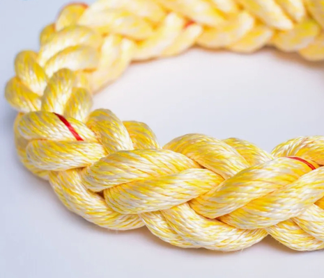 High Strength 8/12 Strand Braided Hawser Polypropylene PP Mono Monofilament Nylon Marine Towing Rope for Mooring