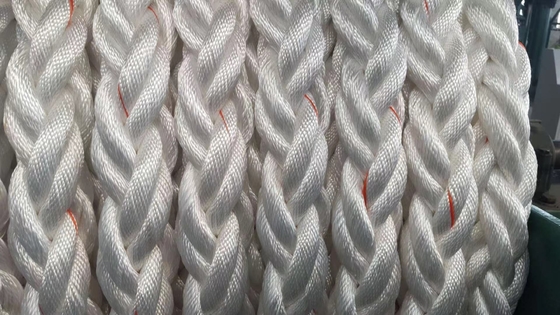 High Strength 8/12 Strand Braided Hawser Polypropylene PP Mono Monofilament Nylon Marine Towing Rope for Mooring