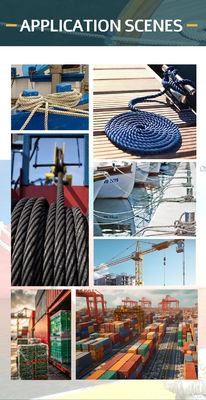 12 Mm  220 M 3 Strand Nylon Polyamide Twisted Fiber Low Elongation Soft Rope For Dock Anchor