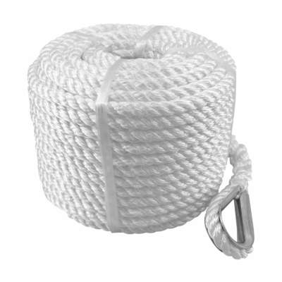 3 Strand Twisted Anchor Line Premium Braided Polypropylene Nylon Anchor Rope for Yacht
