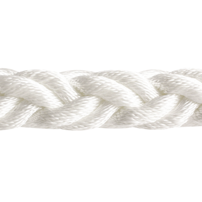 White Color 10-160mm 2 Inch Custom 8 Strands Braided Nylon Rope for Marine Boat &ship Rope