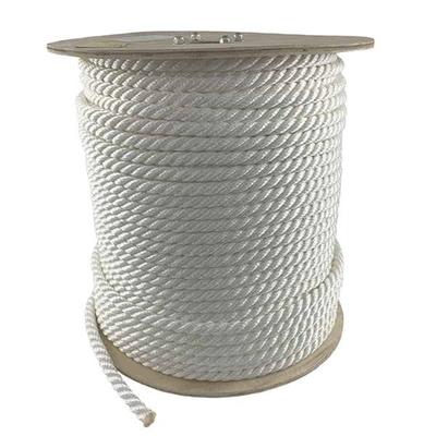 3 Strand Nylon Twisted White Color Marine Packing Rope