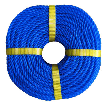 6mm Polyethylene 3 Strands Twisted Nylon Rope Plastic PE Rope for Anchor Boat Mooring