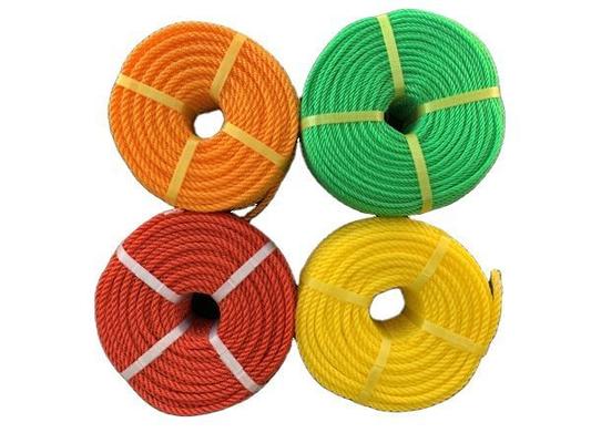 6mm Polyethylene 3 Strands Twisted Nylon Rope Plastic PE Rope for Anchor Boat Mooring