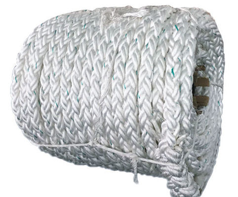Uv Resistant 22mm 26mm 32mm 50mm 16 Strands 8 Strand White Nylon Rope Anchor Marine
