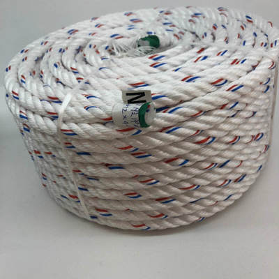 3 Strand Twisted Blue Color 10mmx200m PP Monofilament Danline Polysteel Rope With High Breaking Strength for Marine Boat