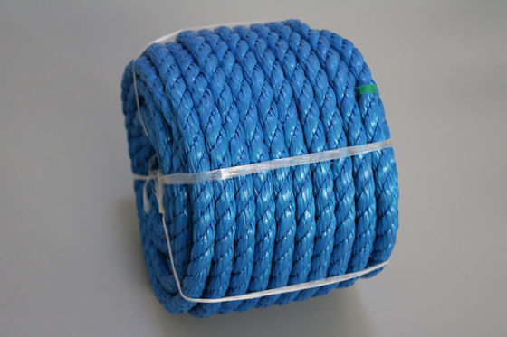 Fishing marine Polypropylene PP danline 3 /4 strands twisted PP floating polysteel rope