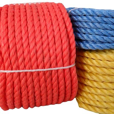 High Strength Polypropylene 3 Strand Twisted PE Twine Nylon Marine Rope PP Rope
