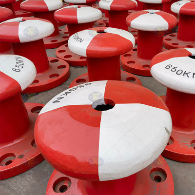Thép đúc / Sắt đúc Docking Dolphin Marine Pillar Bollard cho các cảng Marine Mooring Solutions