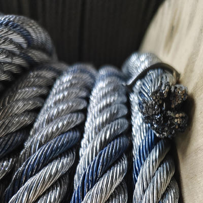 Hot Dipped Galvanized/ Ungalvanized Zinc Plated PVC Coated Steel Cable Fiber Core Steel Core Steel Wire Rope Rods