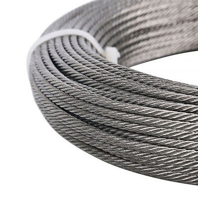 Cable de alambre galvanizado de 7 x 19, 8 mm, 10 mm y 12 mm, cable de elevación suave, antitorsión, grúa, cable de metal resistente.