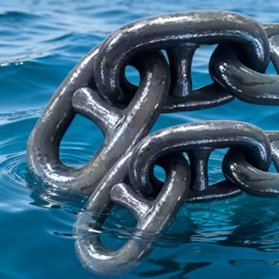 Alloy Steel Stud Anchor Marine Ship Chain Mooring With CCS Certificate