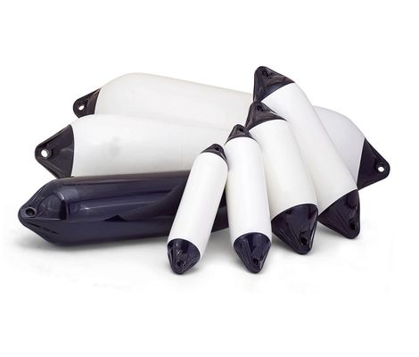 Polyform White F-Type Boat Fender Accessory with Piston Watercraft Fender Accessories