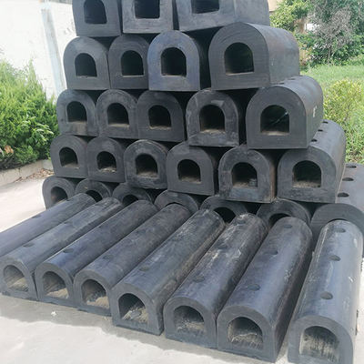 Cylindrical White Rubber Bumper Fender 100*100mm D Type Fender Boat Marine