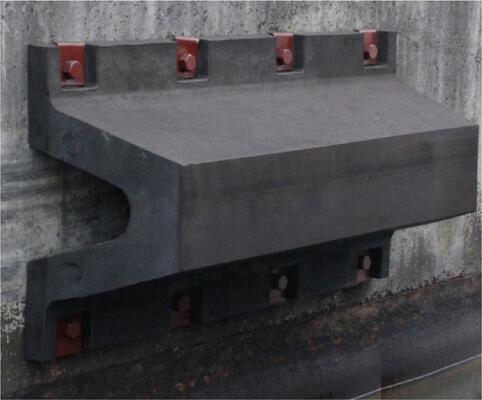 500H X 1500mm V Type Super Arch Marine Rubber Fender black used for ship and dock