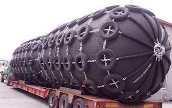 500*100mm Marine Floating Pneumatic Natural Rubber Fender with Tire Chain CCS Certified 1 Year Warranty for Marine Vessels Boats