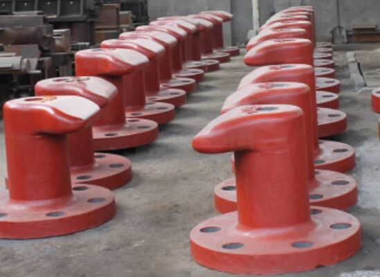 150T Cast SteelZG200-400/ZG230-450/ZG270-500 Marine Mooring Dock Bollards For Ships