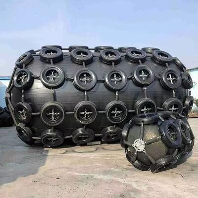 3.3m×6.5m High-Strength ISO 17357 Certified Pneumatic Rubber Fender – Marine Vessel Collision Protection Fender with Reinforced Tire Net & Precision Piston Component