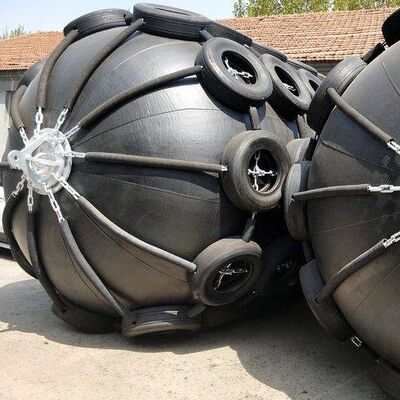 Natural Pure Rubber Pneumatic Yokohama Fender for Ship to Quay Buffer Dock Protection