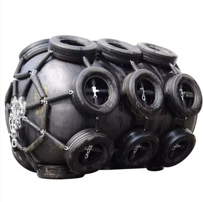 Certificado CCS ISO 17357 4.5*12 M Tipo de red flotante de buque Yokohama Pneumática para embarcaciones marinas Fender de caucho Tamaño D2*3.5M Presión interna 50kPa 80kPa