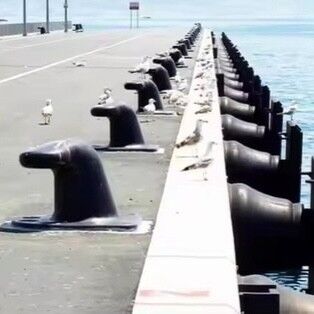 Pillar Bollard Heavy Duty Double Head Cast Steel/Cast Iron Bollard for Marine Docking - High Strength Steel Mooring Post