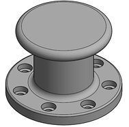 Pillar Bollard Bollard Heavy Duty Double Head Cast Steel/Cast Iron Bollard for Marine Docking - High Strength Steel Mooring Post