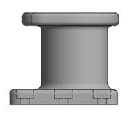 Kidney Bollard Heavy Duty Double Head Cast Steel/Cast Iron Bollard for Marine Docking - High Strength Steel Mooring Post