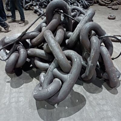 CM490 CM690 Marine Stud Link Anchor Chain Grade U2 U3 AM2 AM3 Ship Anchor Chain with IACS Certificate ABS CCS BV LR