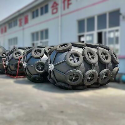 Marine Rubber Fenders pneumatic CTN type with sling made of natural rubber providing strong tensile and wear resistant performance