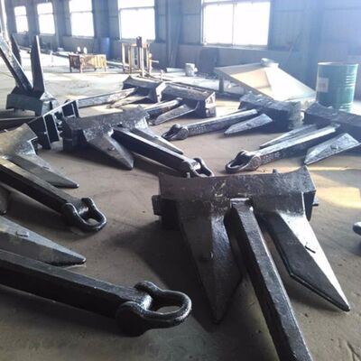 High Holding Power HHP Stockless Anchor AC-14 Type Marine Ship Anchor with Class Certificate ABS LR BV DNV