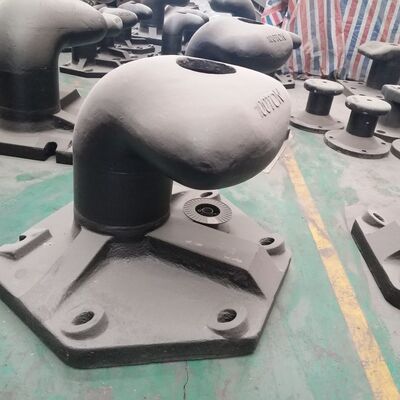High-Strength Cast Steel Stag Horn Mooring Bollard with Double-Angled Design for 250-Ton Load Capacity